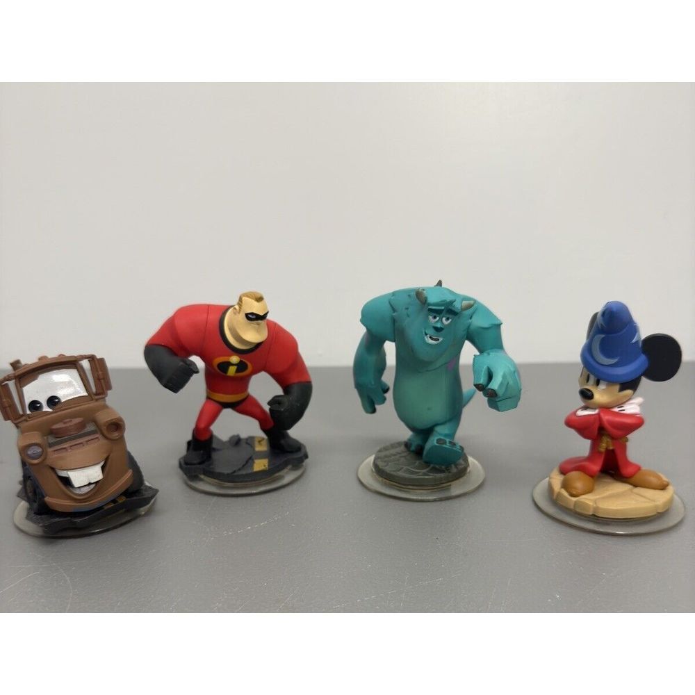 Disney Infinity Sully, Mater‎ And Mickey  - Lot of 4 Excellent #33